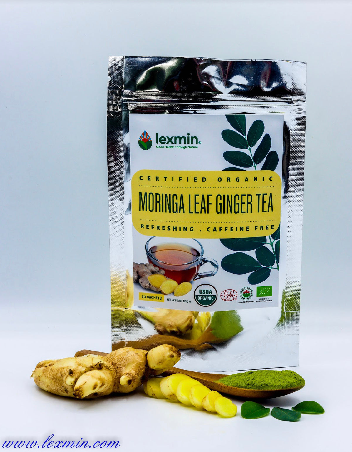 Lexmin® Moringa Leaf Ginger Tea